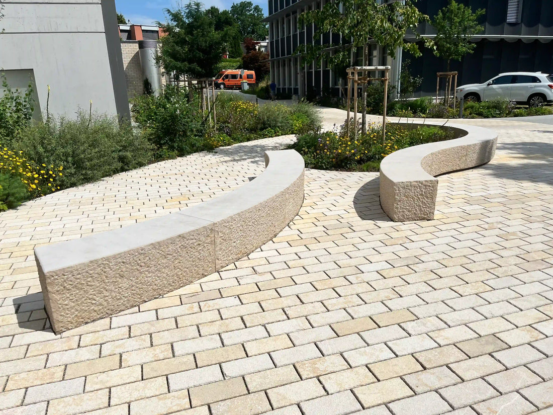 Pavés-ALMENDRA-grenaillé-Réalisations-sur-mesure Minéral Pierre Naturelle
