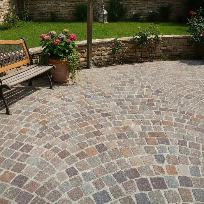 Allée carrossable en pavés de porphyre à Yutz