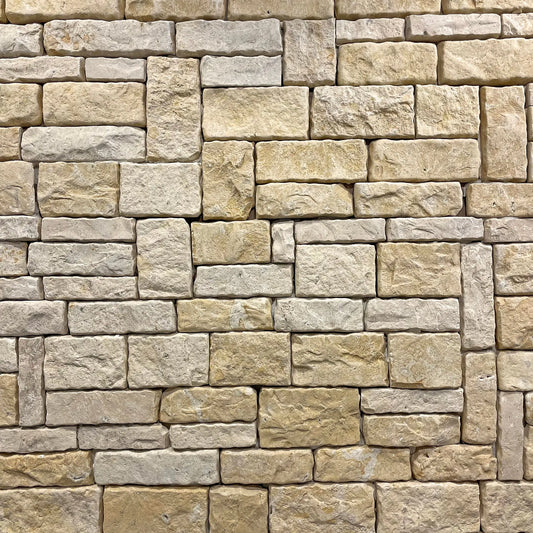 Parement ROMANE BEIGE + Angles - Minéral Pierre Naturelle