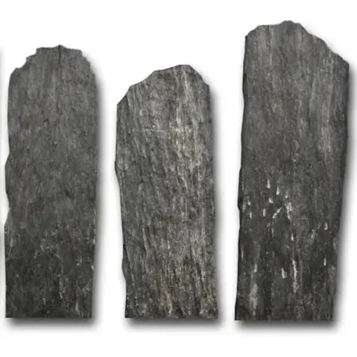 Brise vue en schiste BLACK SLATE AZUL bords bruts - Minéral Pierre Naturelle