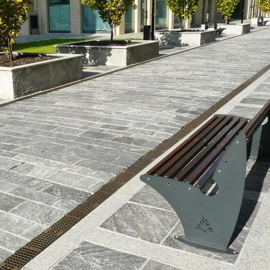 Dallage en Gneiss ALPINA WHITE Clivé - Minéral Pierre Naturelle