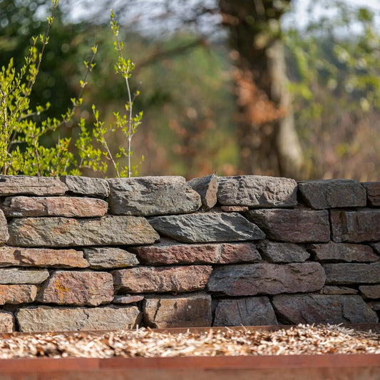 Moellon pour mur sec en SCHISTE COLORE DES ARDENNES - Minéral Pierre Naturelle