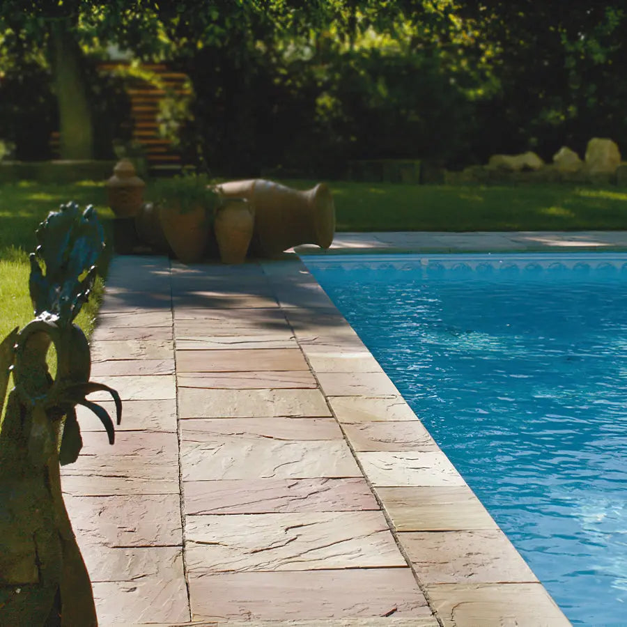 Dallage en grès DORATO - Minéral Pierre Naturelle