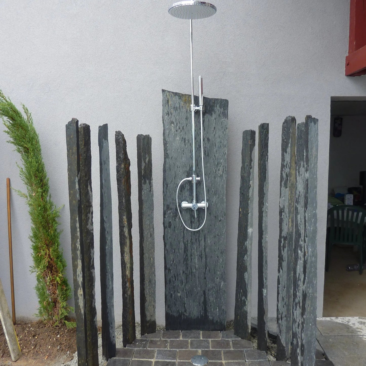 Piquet décoratif en Schiste BLACK STALE AZUL - Minéral Pierre Naturelle