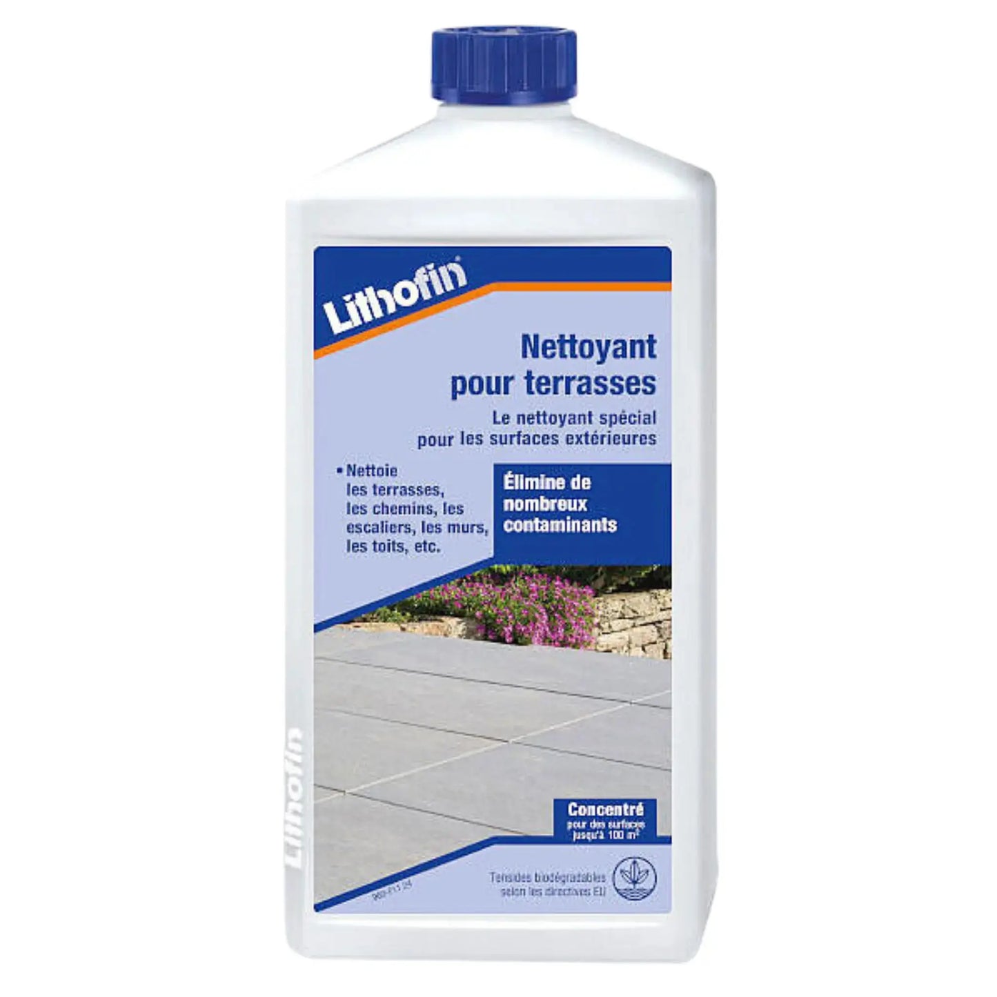 Nettoyant pour terrasses LITHOFIN Minéral pierre naturelle