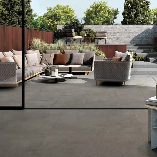 Grès cérame effet béton TYPE Minéral pierre naturelle