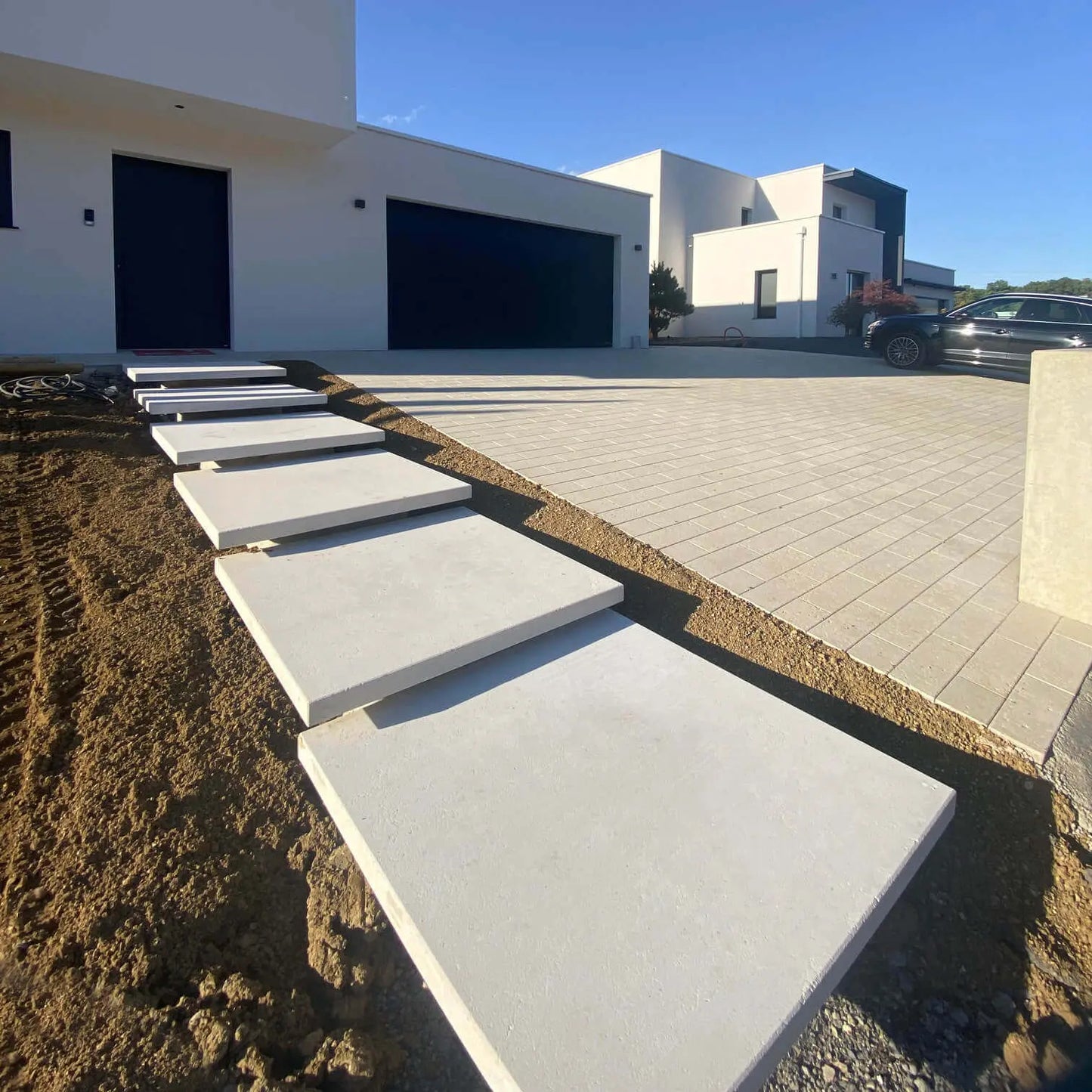 Marche suspendue en pierre calcaire SINAI PEARL - Minéral Pierre Naturelle