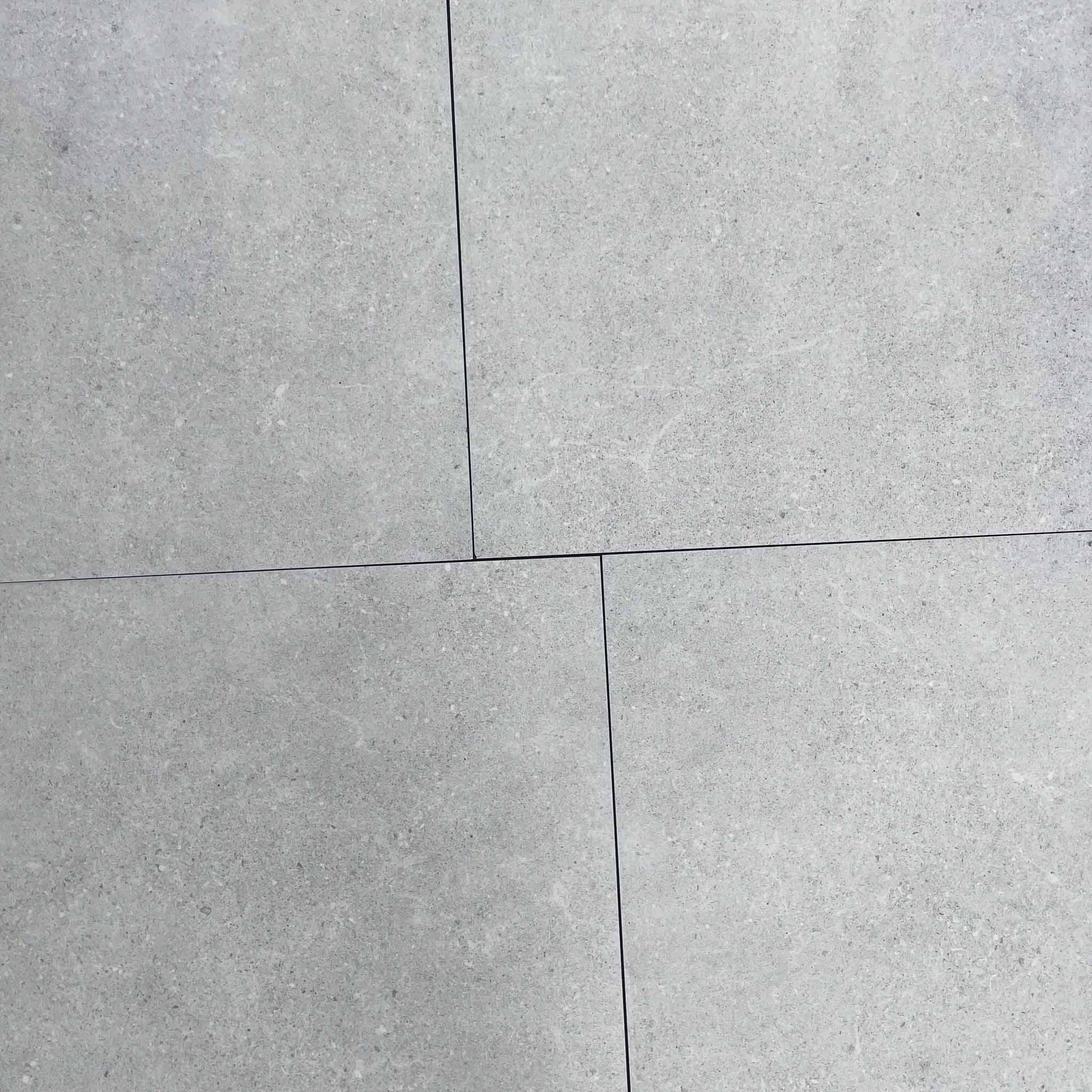 Grès cérame effet pierre PRO PI 03 GREY - 60 x 60 x 2 cm - Minéral Pierre Naturelle