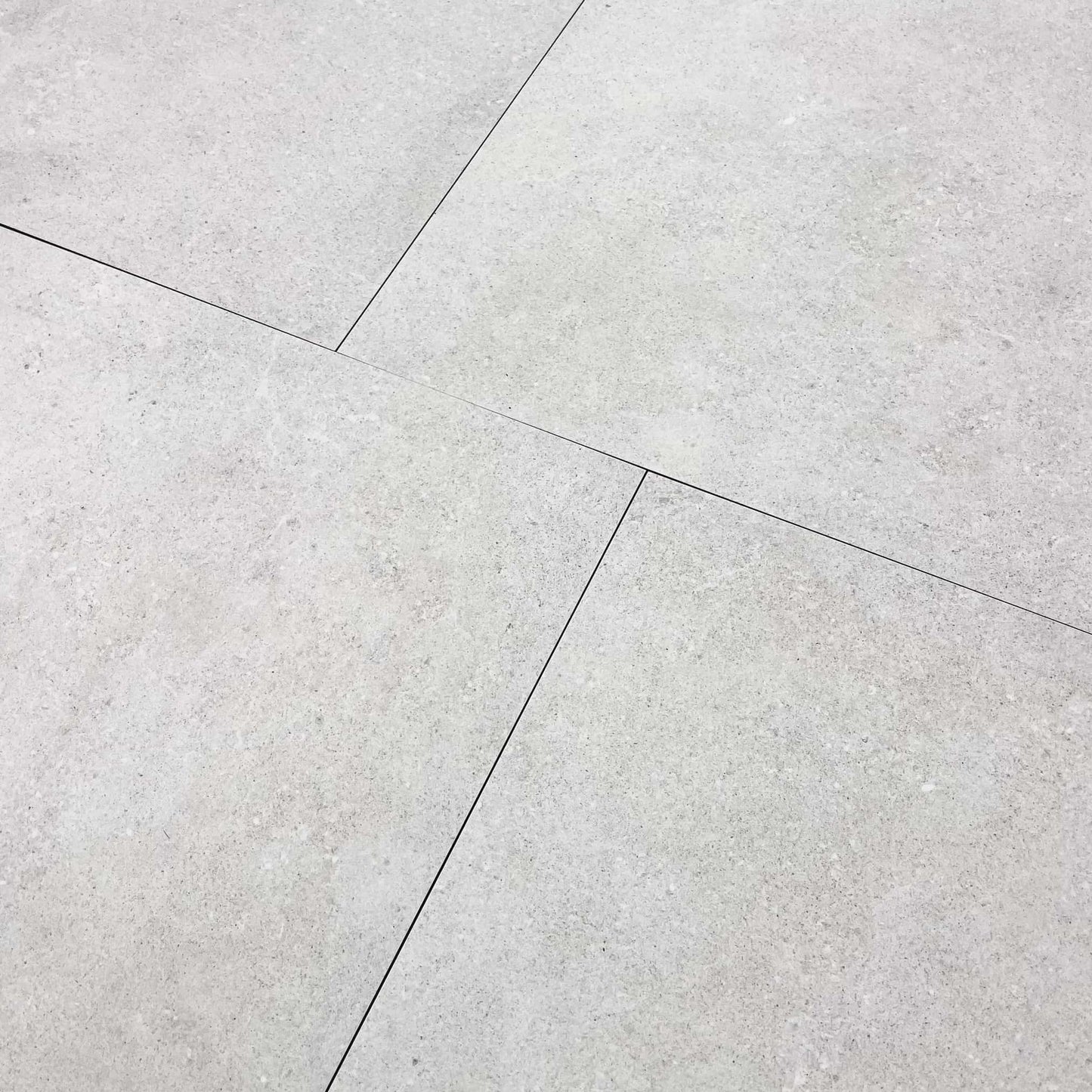 Grès cérame effet pierre PRO PI 01 WHITE - 60 x 60 x 2 cm - Minéral Pierre Naturelle