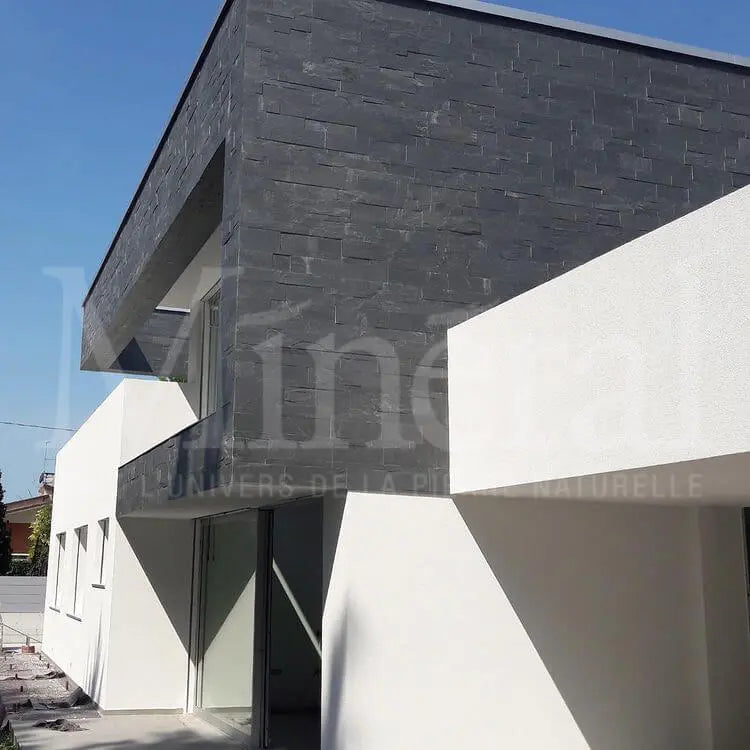 Parement en Ardoise PHYLLITE - Finition : Toutes faces naturelles, bords scié