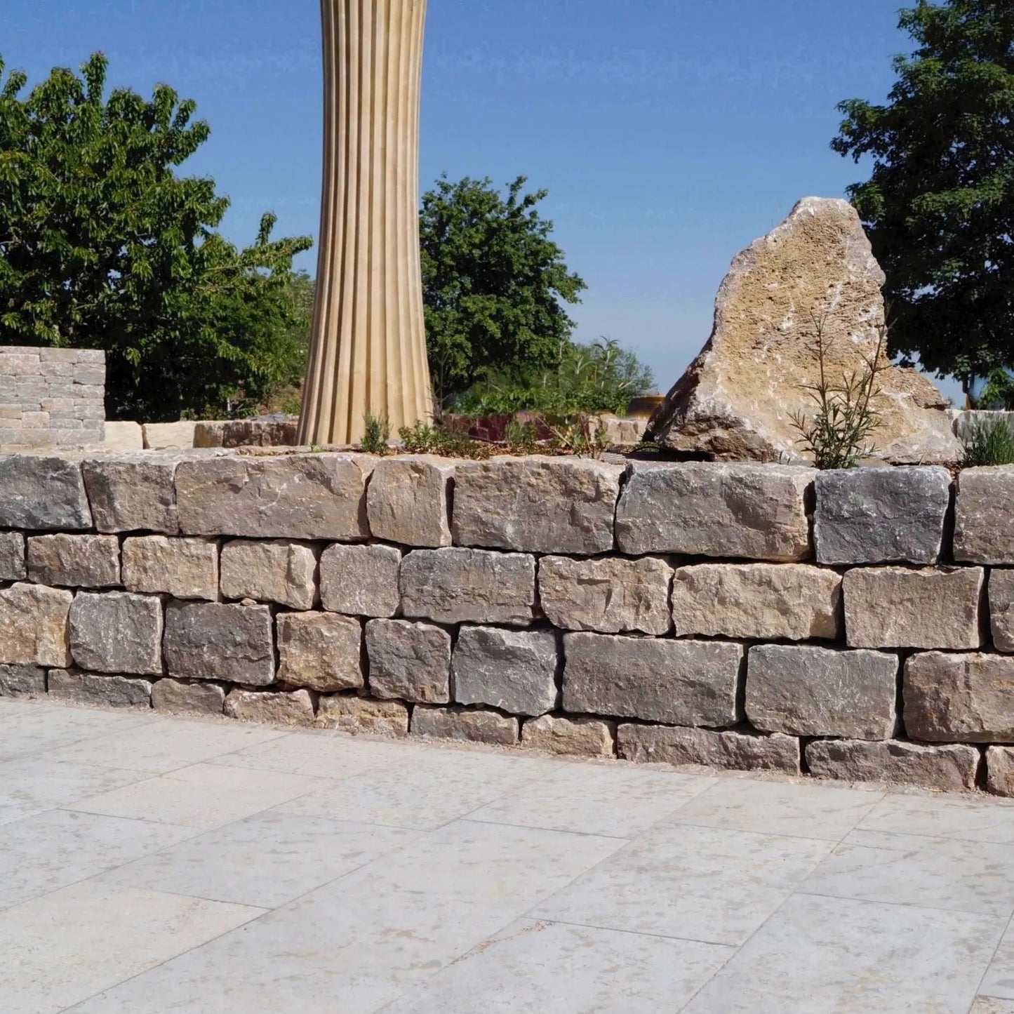 Moellon calibré en pierre calcaire KIRCHHEIMER - Minéral Pierre Naturelle