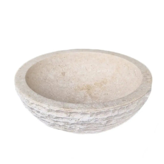 Découvrez notre vasque en marbre beige naturel, finition mate. Idéale pour une salle de bain sobre et moderne. Pièce unique, robuste et facile à entretenir.