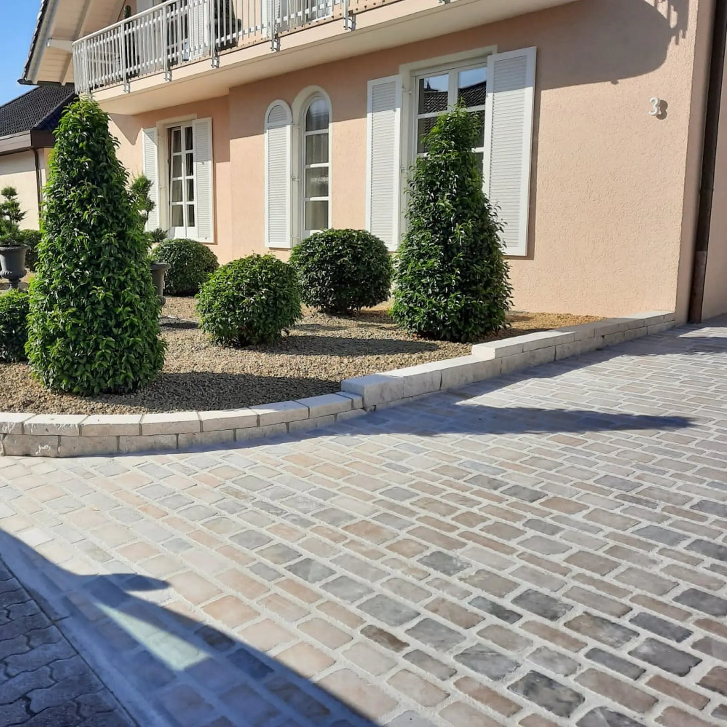 Pavé en pierre calcaire ALMENDRA VIEILLE VILLE - Minéral Pierre Naturelle