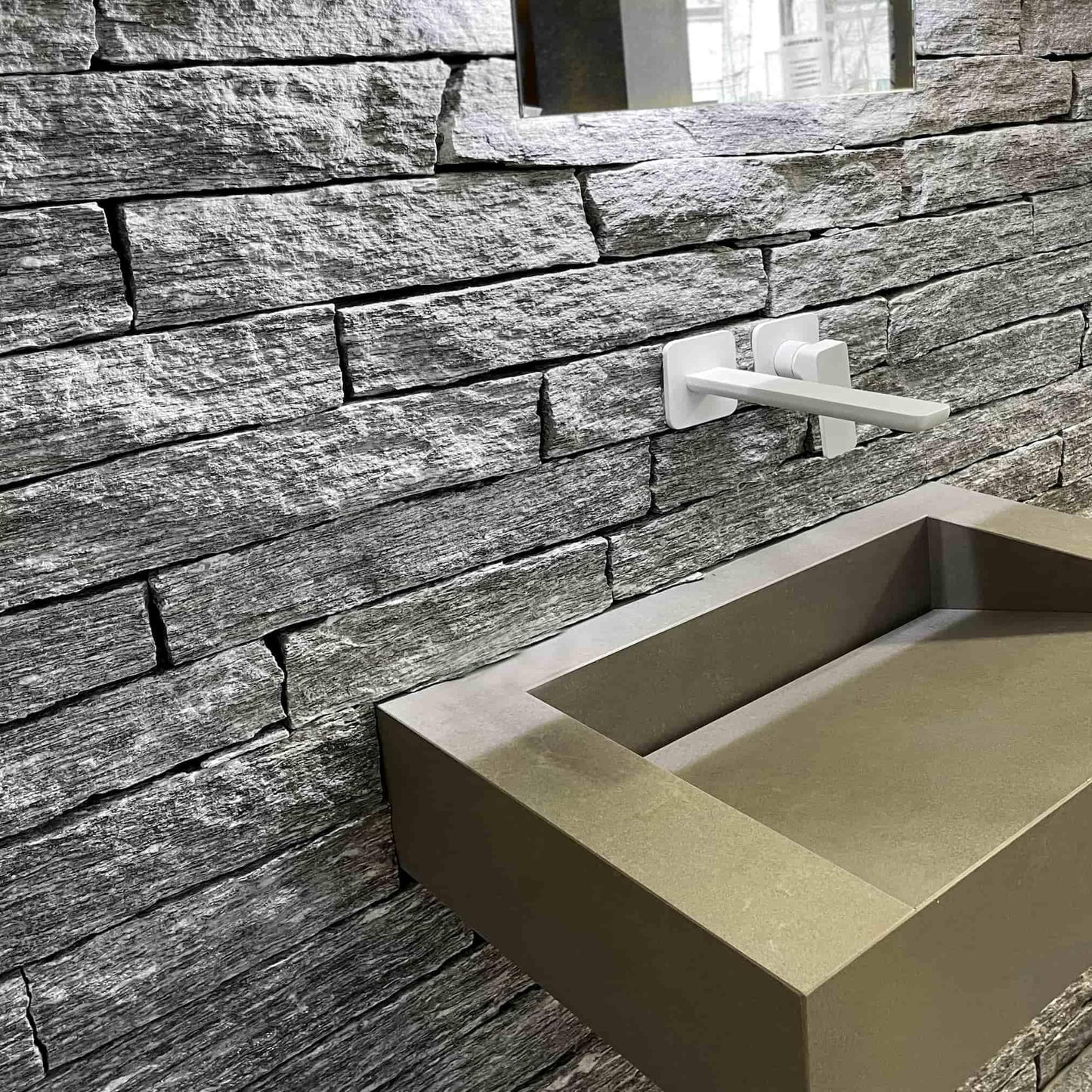 Parement en gneiss ALPINA WHITE Barrette Minéral pierre naturelle