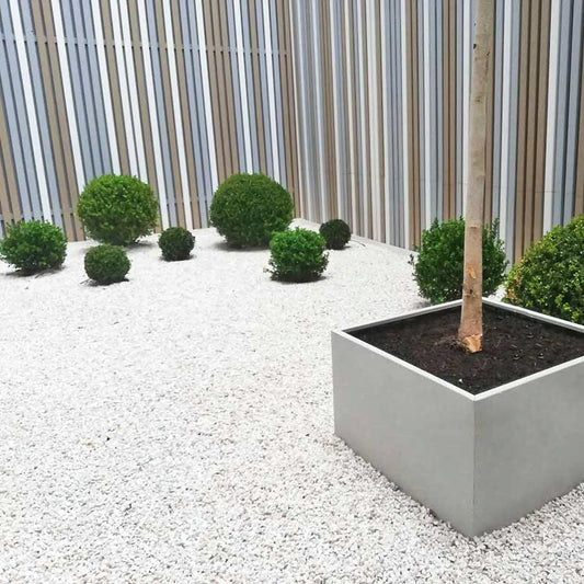 Gravier concassé BLANC CARRARE - Minéral Pierre Naturelle