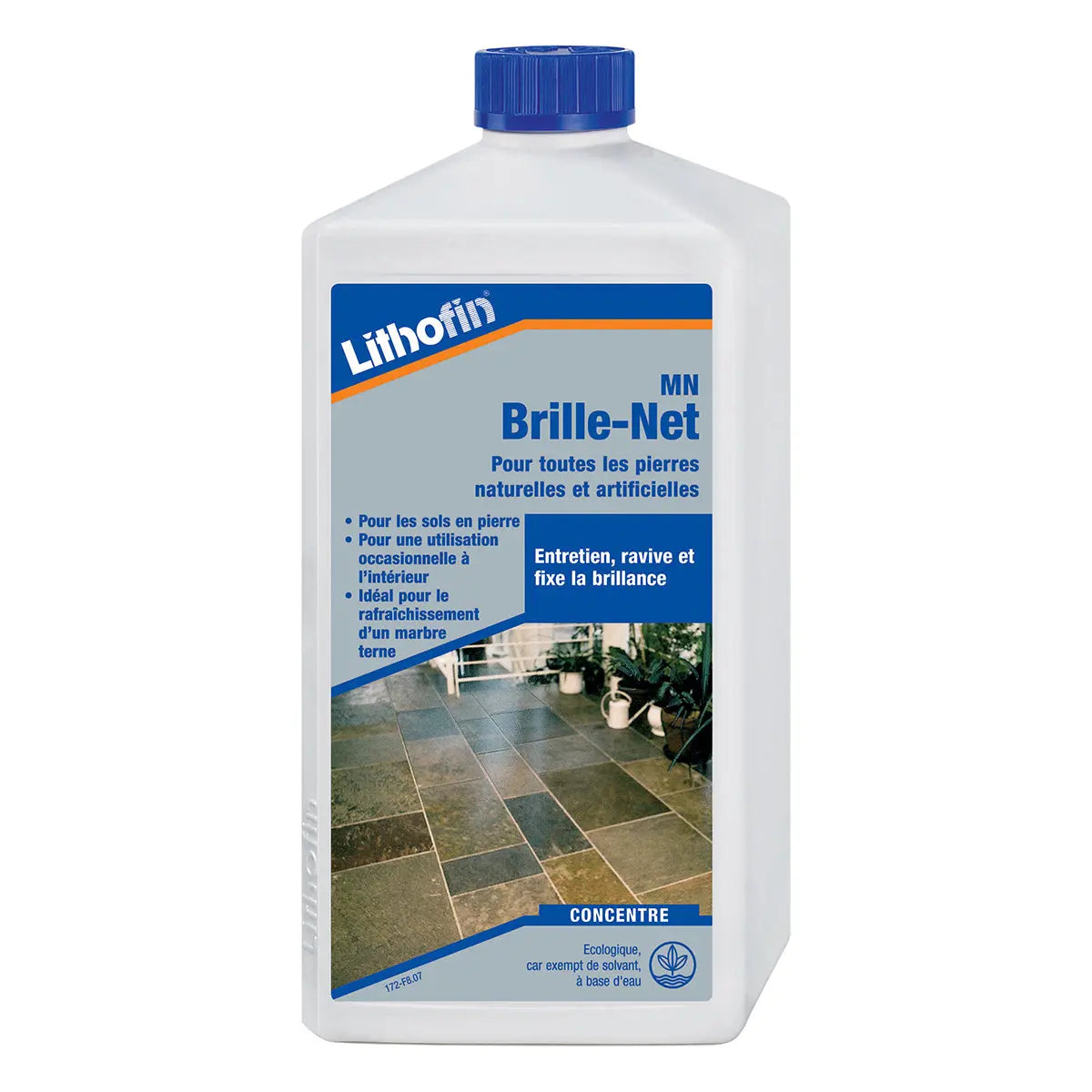 Rénovateur de brillance pour marbre et pierre calcaire - LITHOFIN Brille-Net 1 L - Minéral Pierre Naturelle