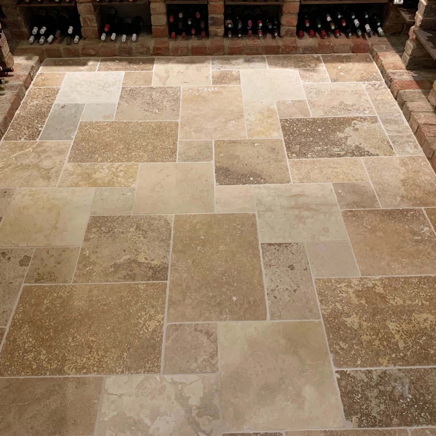 Dallage en TRAVERTIN MIX - Minéral Pierre Naturelle