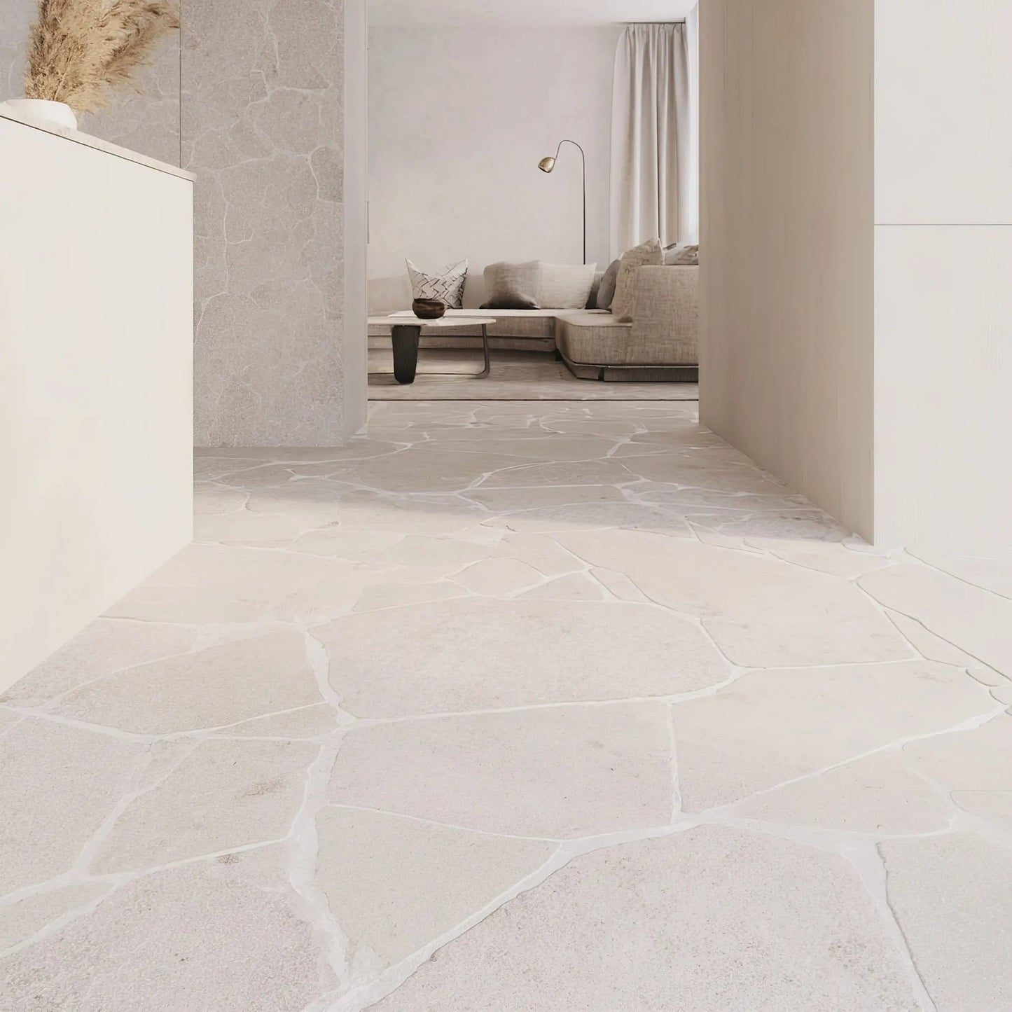 Opus incertum intérieur en pierre calcaire SINAI PEARL