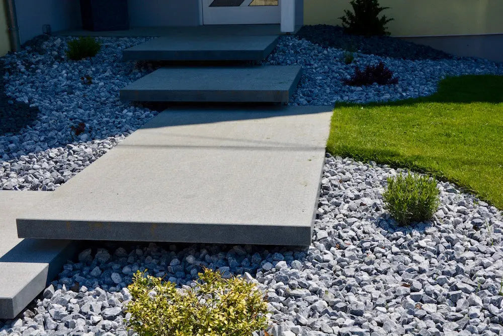 Marche suspendue en granit KURU DARK Minéral pierre naturelle