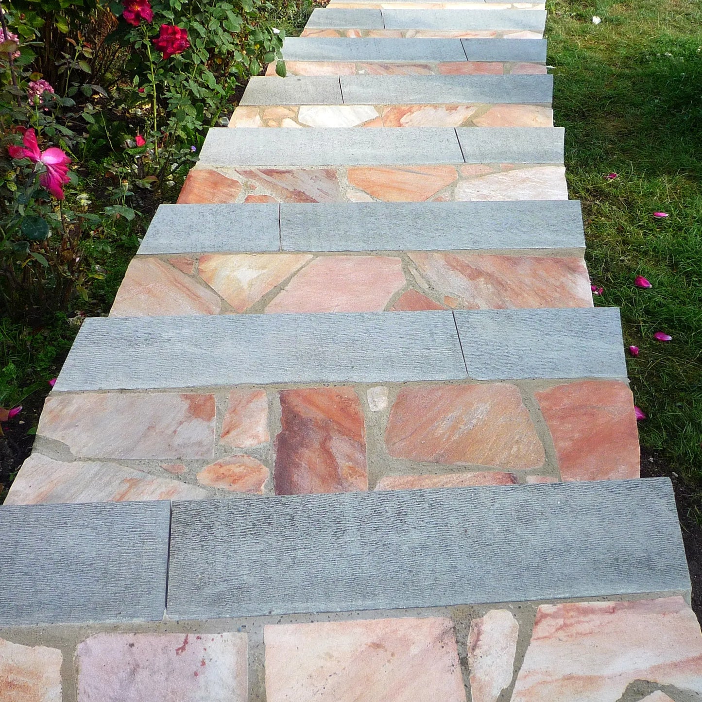 Opus incertum en quartzite CORAL PINK
