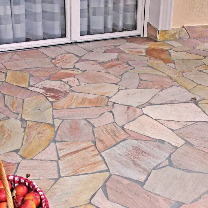 Opus incertum en quartzite CORAL PINK