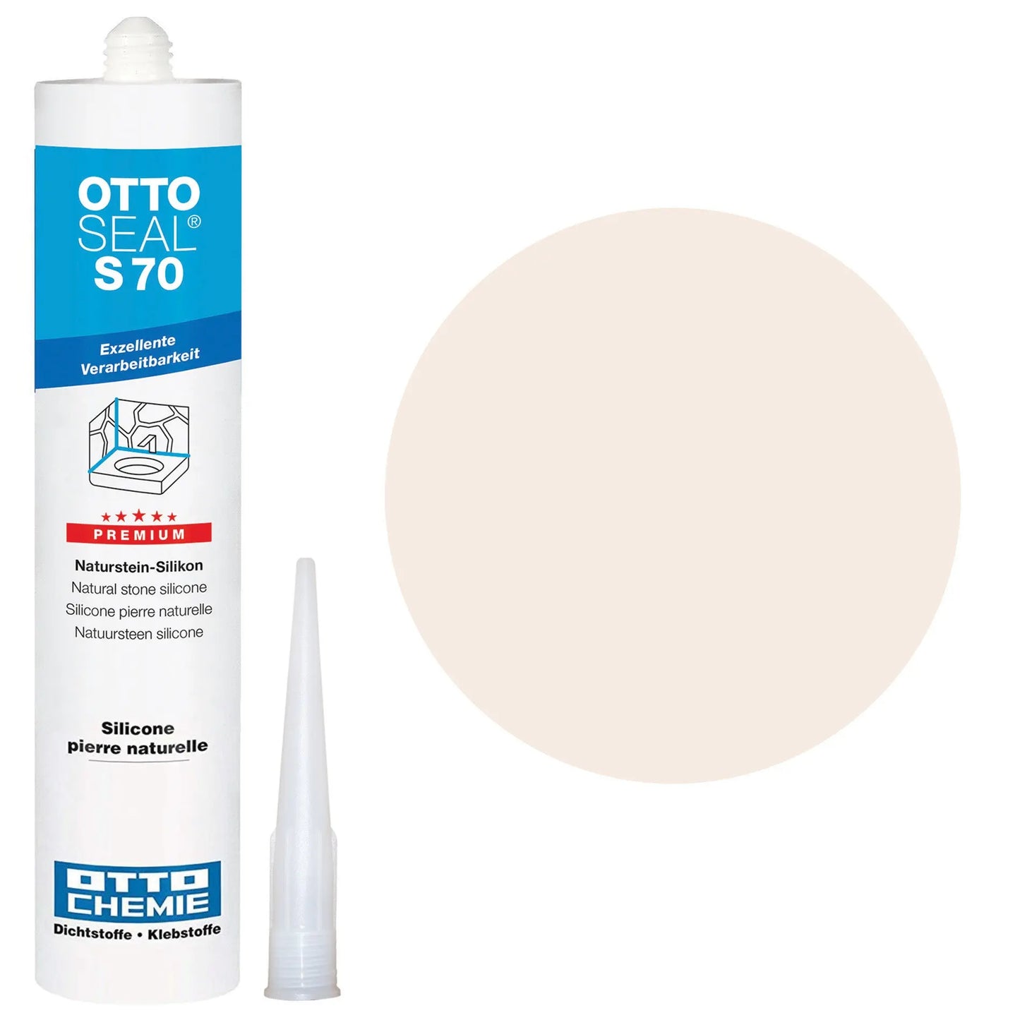 Silicone MAT JASMIN pour pierre naturelle - OTTOSEAL S70 (310ml) - Minéral Pierre Naturelle