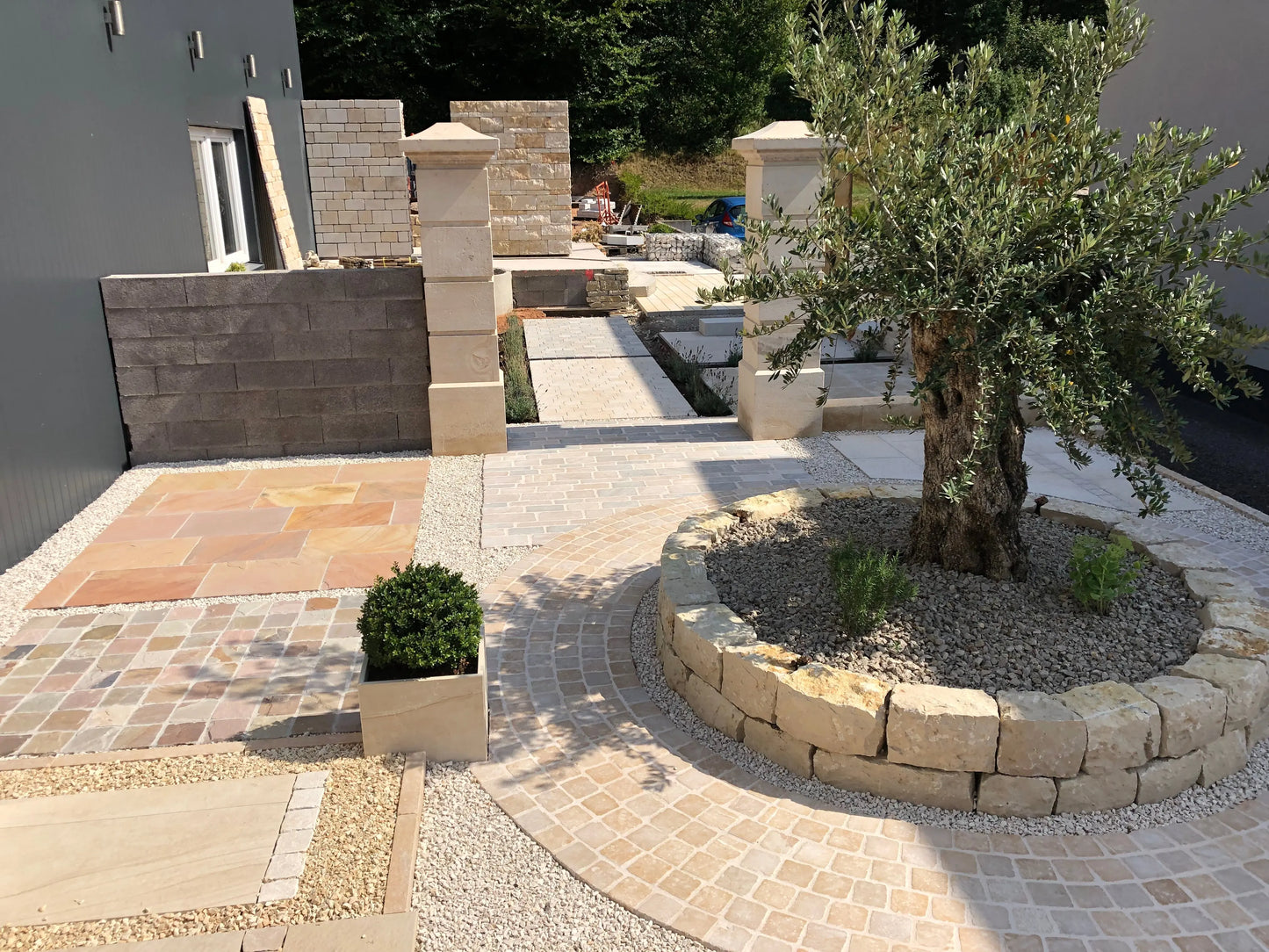 Moellon calibré en pierre calcaire JURA - format moyen - Minéral Pierre Naturelle