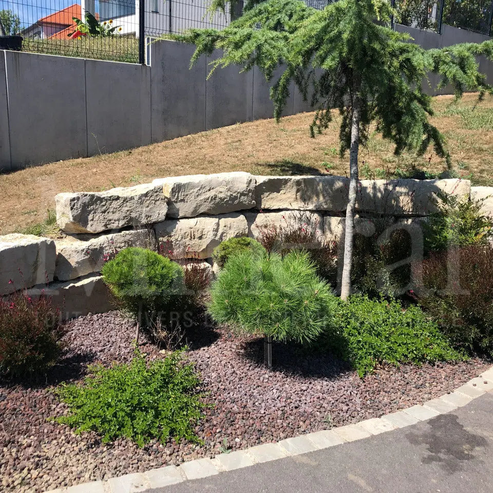 Blocs de soutènement en pierre calcaire JURA - Minéral Pierre Naturelle