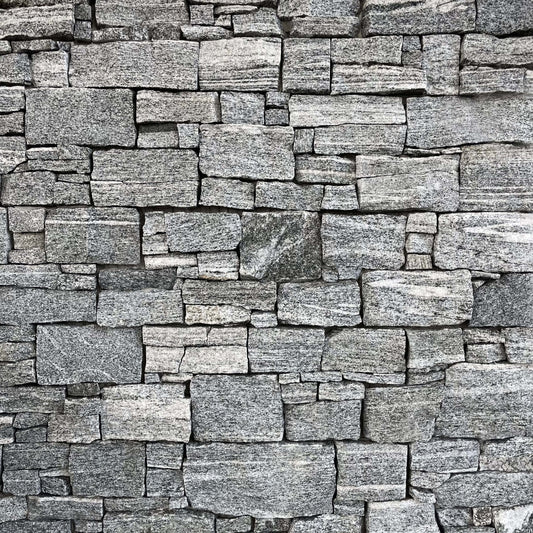 Parement en granit MOUNTAIN GREY - Préassemblé + Angles - Minéral Pierre Naturelle