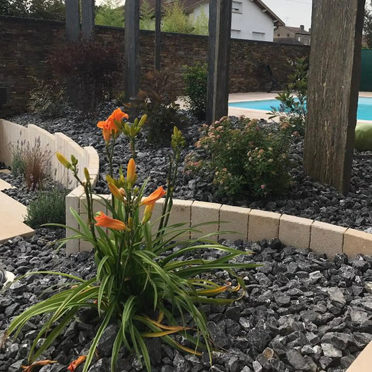 Gravier concassé NOIR DES ARDENNES - 8/16 mm - Minéral Pierre Naturelle