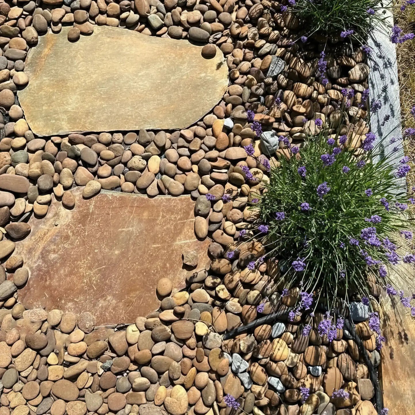 Pas japonais en ARDOISE MULTICOLORE