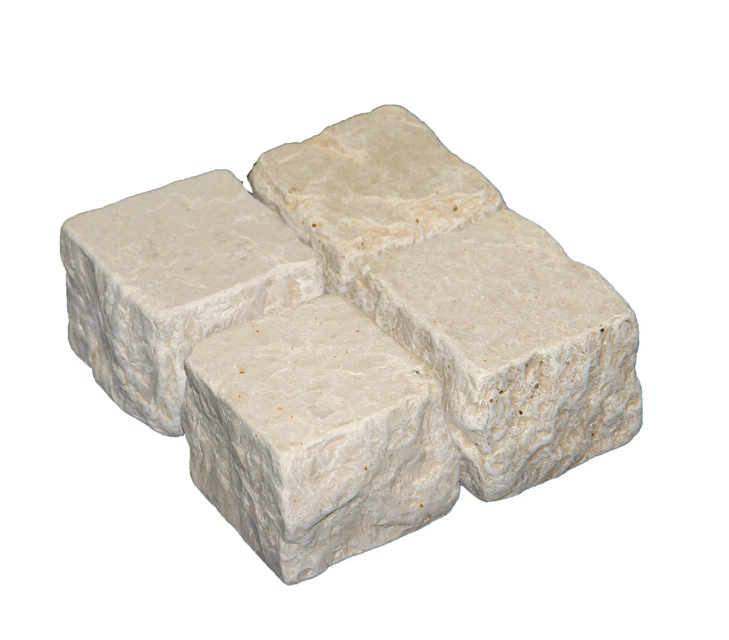 Pavé en pierre calcaire SAINT VALMIER Vieilli - finition vieillie bords éclates