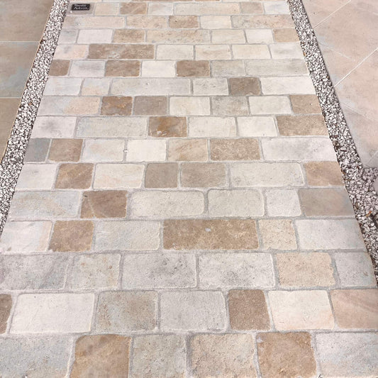 Dallage / Pavé en pierre calcaire ANTICA