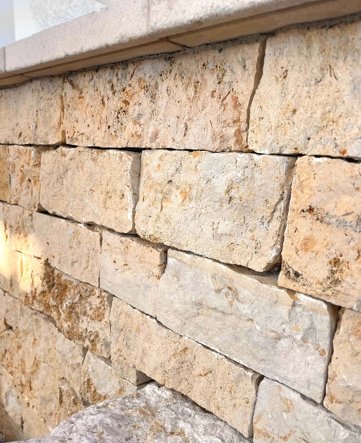 Parement CALCAIRE DE MOSELLE + Angles - Minéral Pierre Naturelle