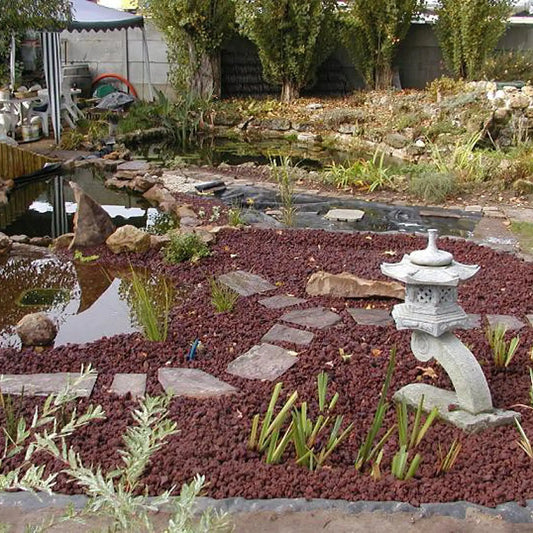 Gravier concassé en POUZZOLANE - Minéral Pierre Naturelle