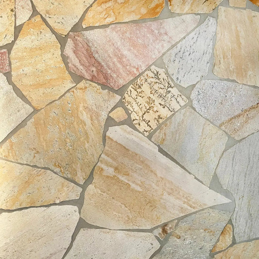 Opus Incertum en QUARTZITE NOBLE - Minéral Pierre Naturelle