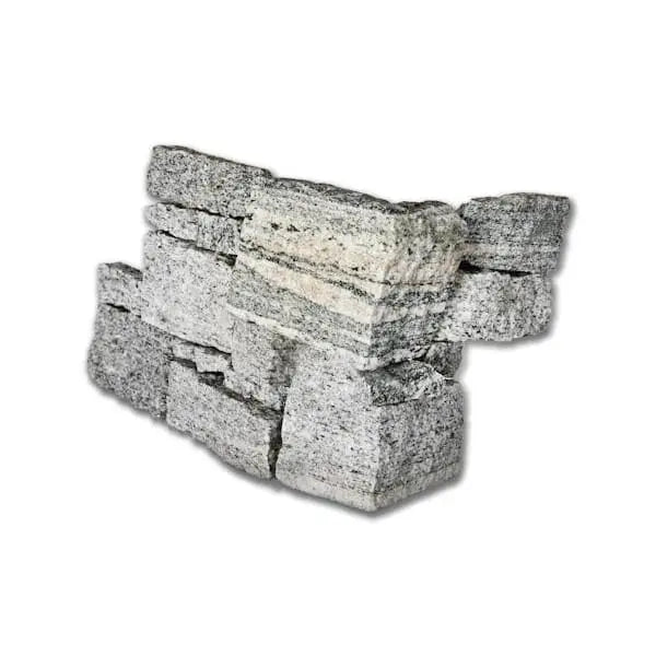 Parement en granit MOUNTAIN GREY - Préassemblé + Angles - Minéral Pierre Naturelle