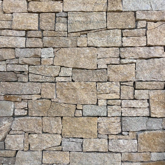 Parement GRANIT BEIGE - Préassemblé + Angles Minéral pierre naturelle