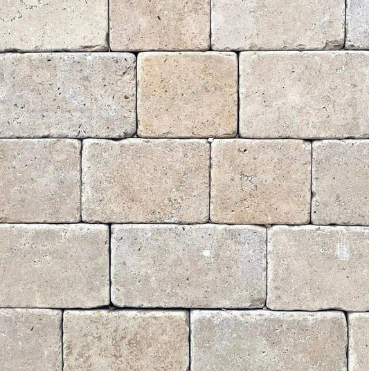 Pavé en pierre calcaire SINAI PEARL Minéral pierre naturelle