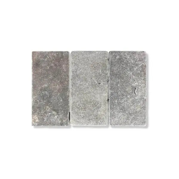 Pavé en TRAVERTIN SILVER - Minéral Pierre Naturelle