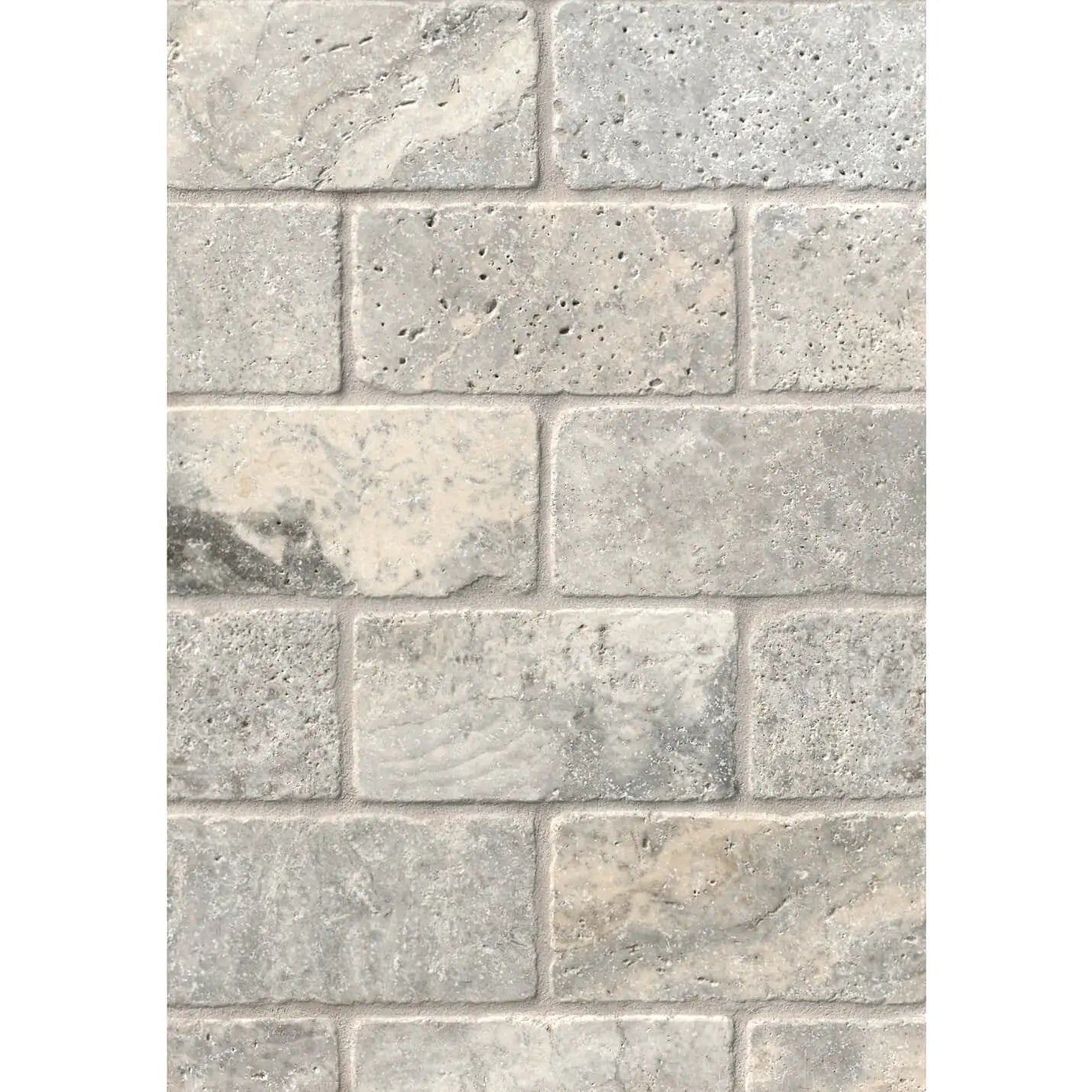 Pavé en TRAVERTIN SILVER - Minéral Pierre Naturelle
