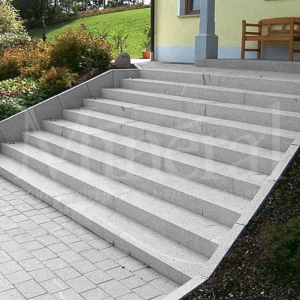 Marche Bloc en Granit Gris Clair