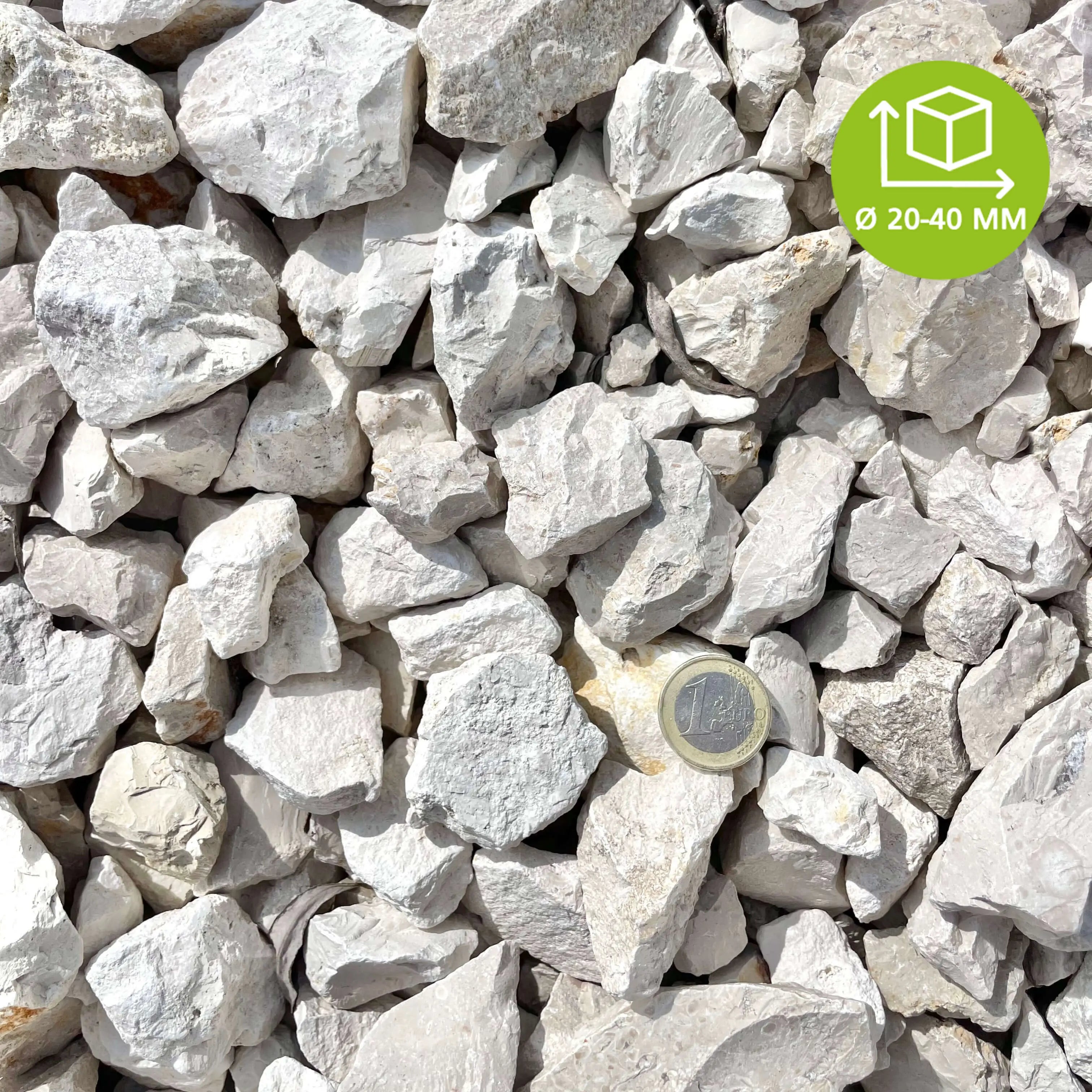 Cailloux Cailloux blancs décoratifs pour jardin & allée | Livraison & Stock ...