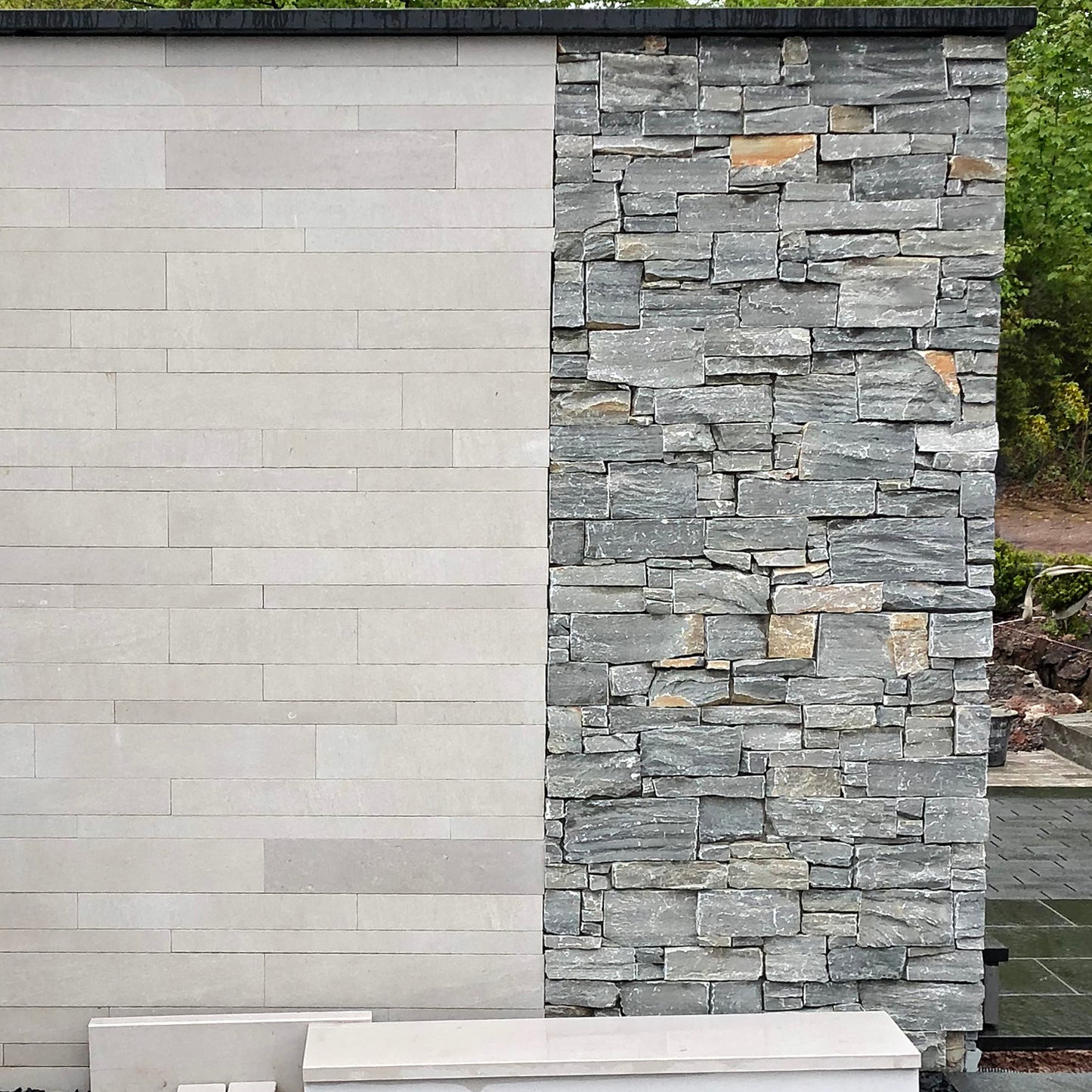 Parement en quartzite SLIVERT + Angles