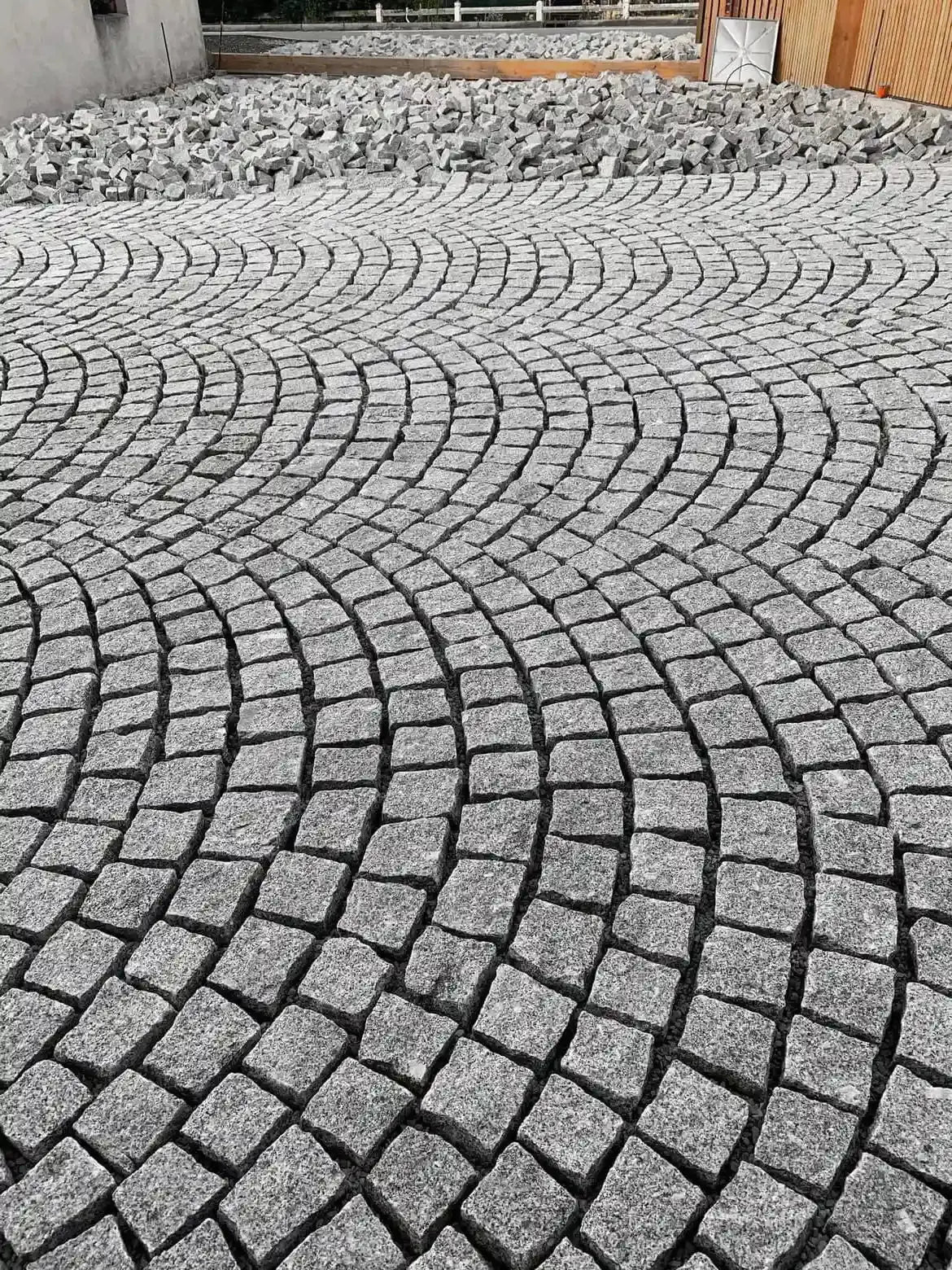 Pavé en granit SILVERSAND naturel Minéral pierre naturelle