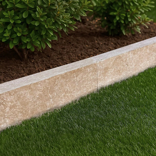 Bordure en TRAVERTIN MIX - Minéral Pierre Naturelle