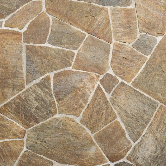 Opus Incertum en GNEISS BEIGE Minéral pierre naturelle