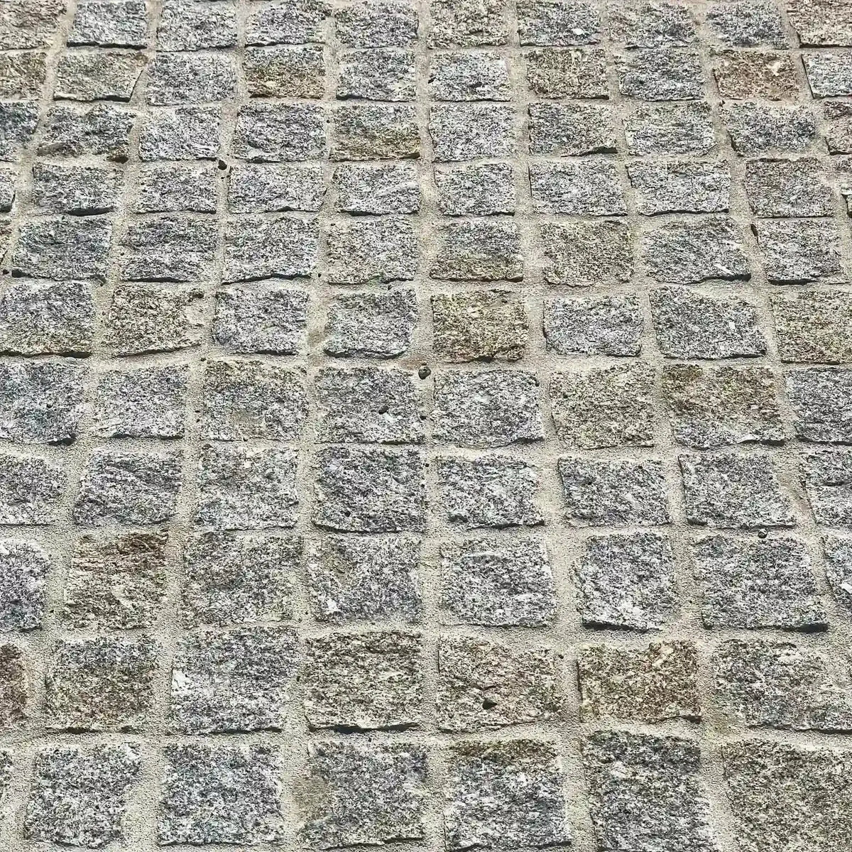 Pavé en granit MIX GRIS JAUNE naturel Minéral pierre naturelle