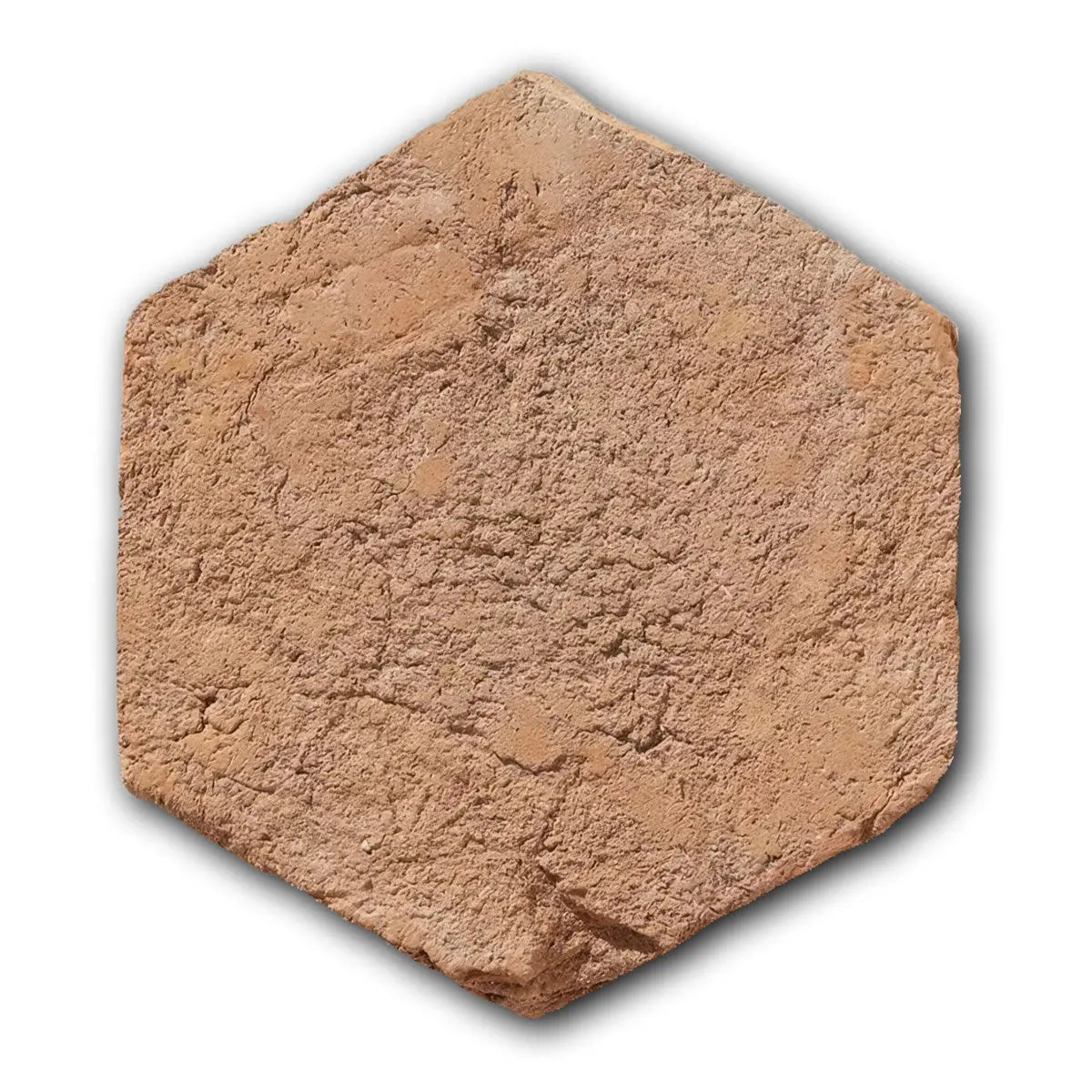 Tomette hexagonale en terre cuite artisanale Minéral pierre naturelle