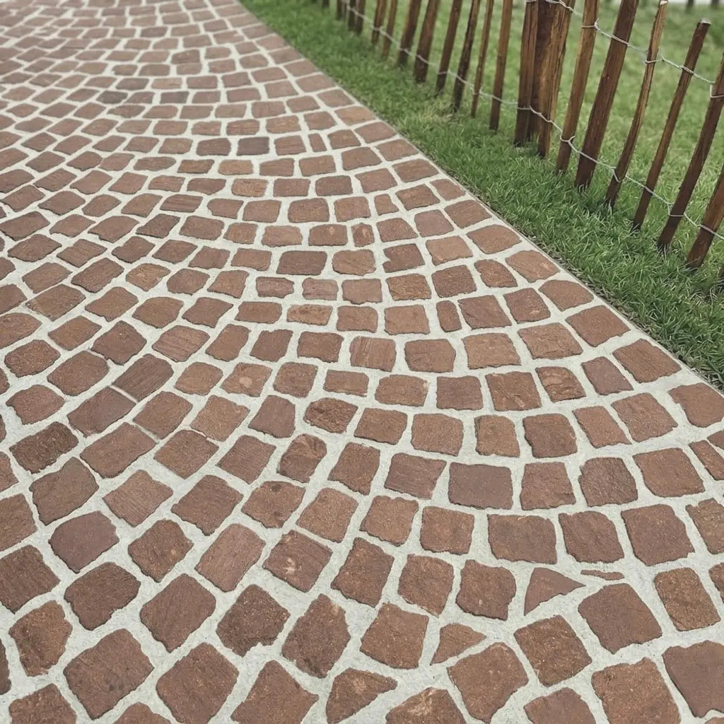 Pavé en GRÈS DES VOSGES Minéral pierre naturelle